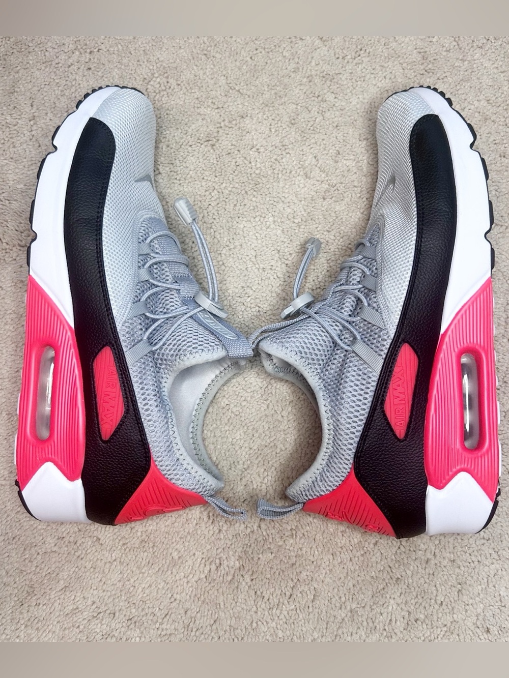 Nike Air Max 90 EZ (Wolf Grey/Bright Crimson) - Size 12